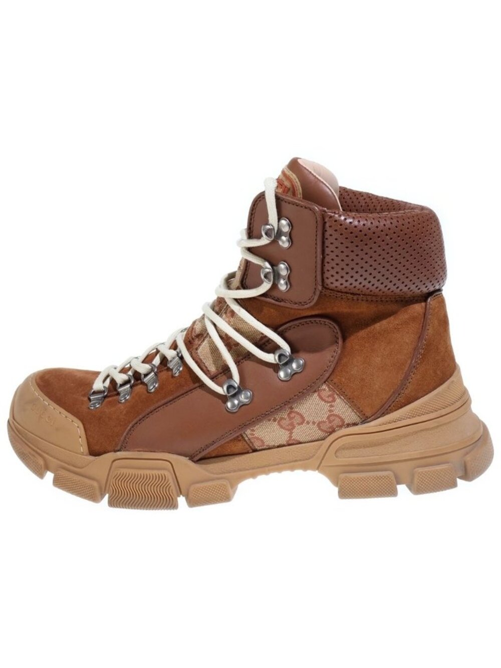 Gucci GG Canvas Flash Trekking Shoes Brown